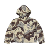 Saint Vanity Nylon Hooded Jacket Desert Camo