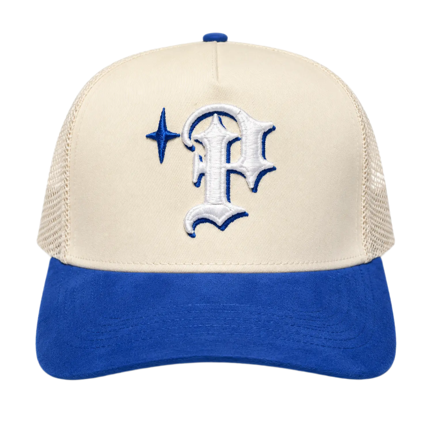 Keep It P Trucker Cream/Blue Suede