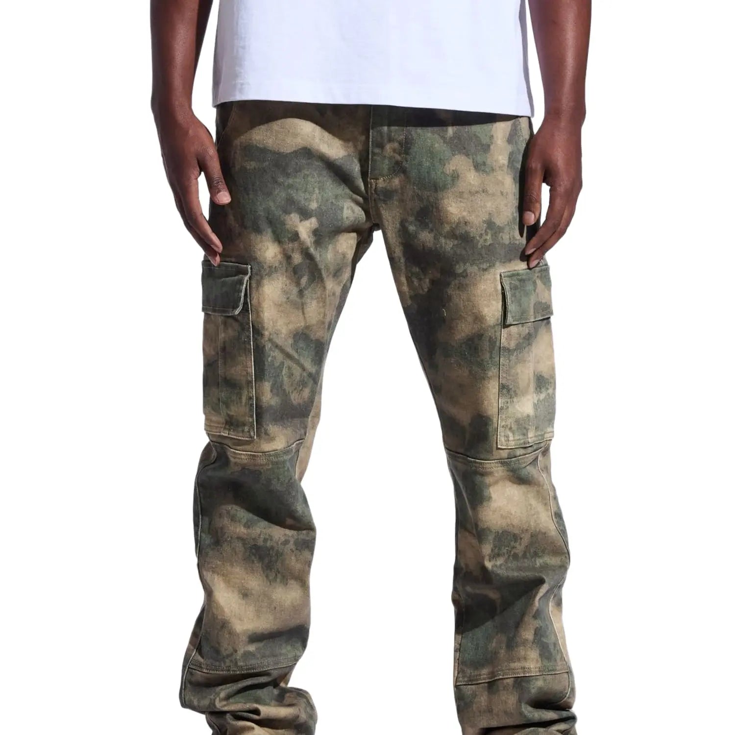 Crysp Denim Military Cargo Camo