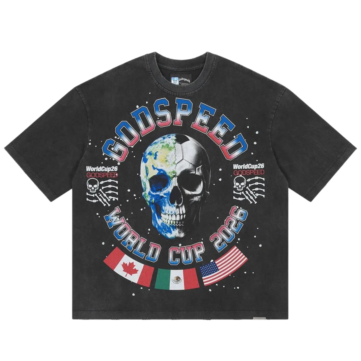 Godspeed Planet Fútbol Tee Black