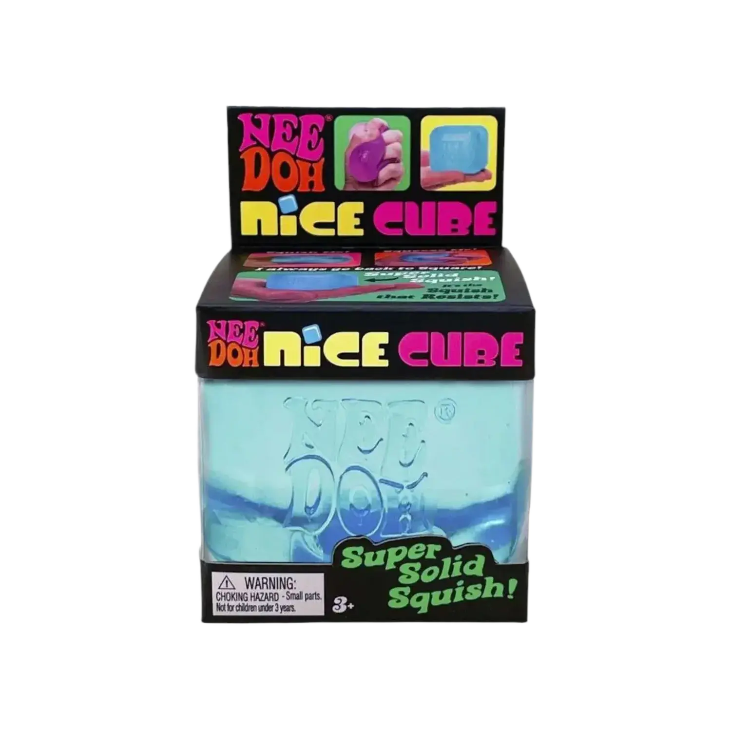 NeeDoh Nice Cube Squishy Fidget Toy Blue