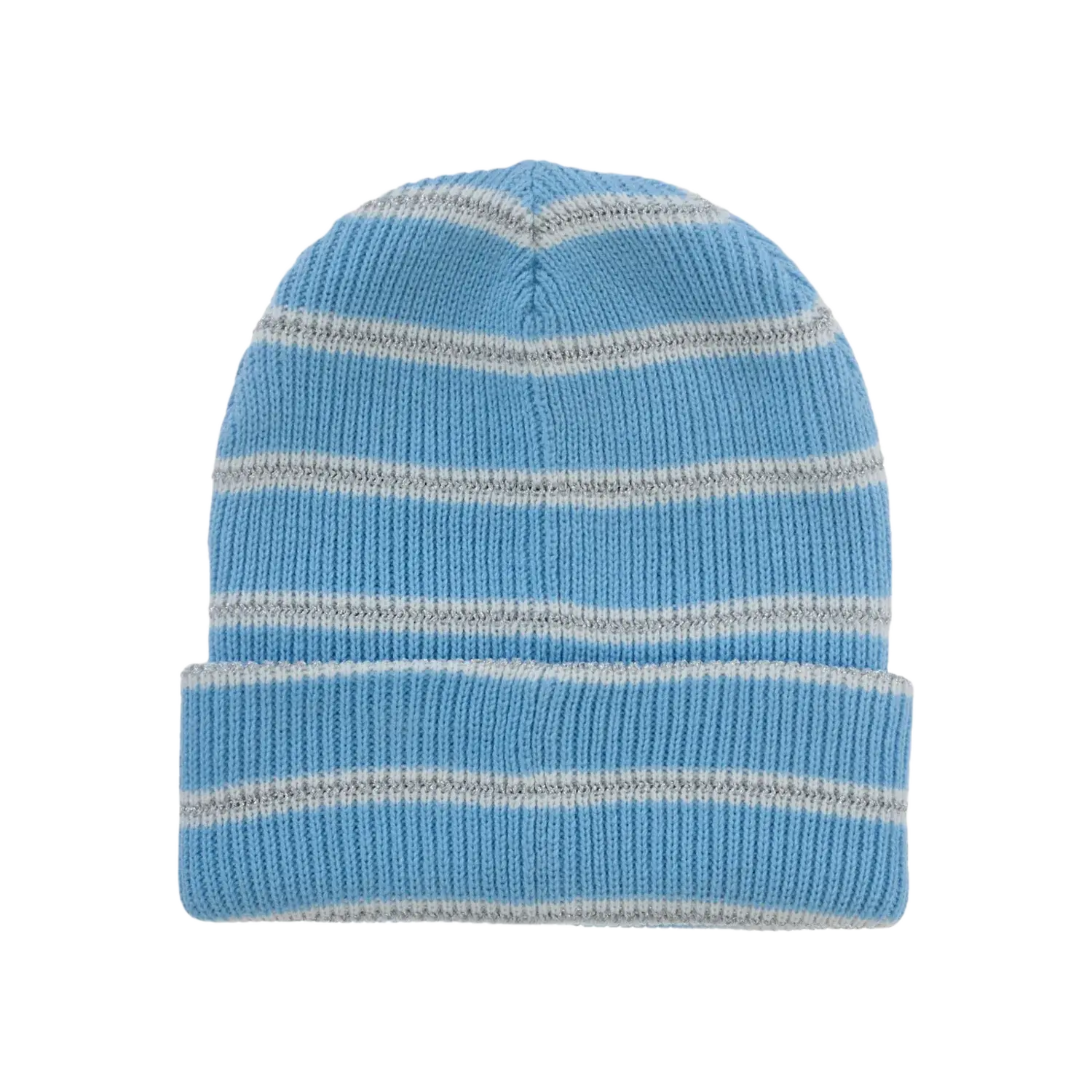 Supreme Metallic Stripe Beanie Light Blue