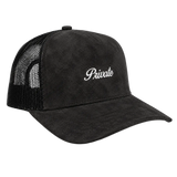 Mini Logo Trucker White/Black Suede
