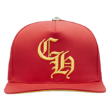 Chrome Hearts CH Silver Button Hat Red/Yellow