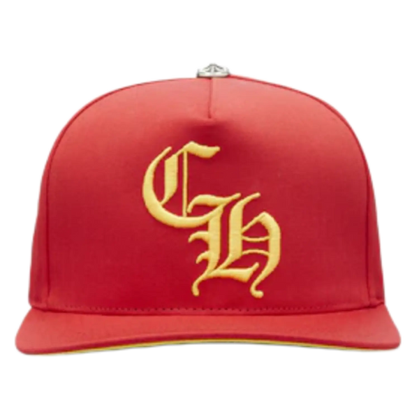 Chrome Hearts CH Silver Button Hat Red/Yellow