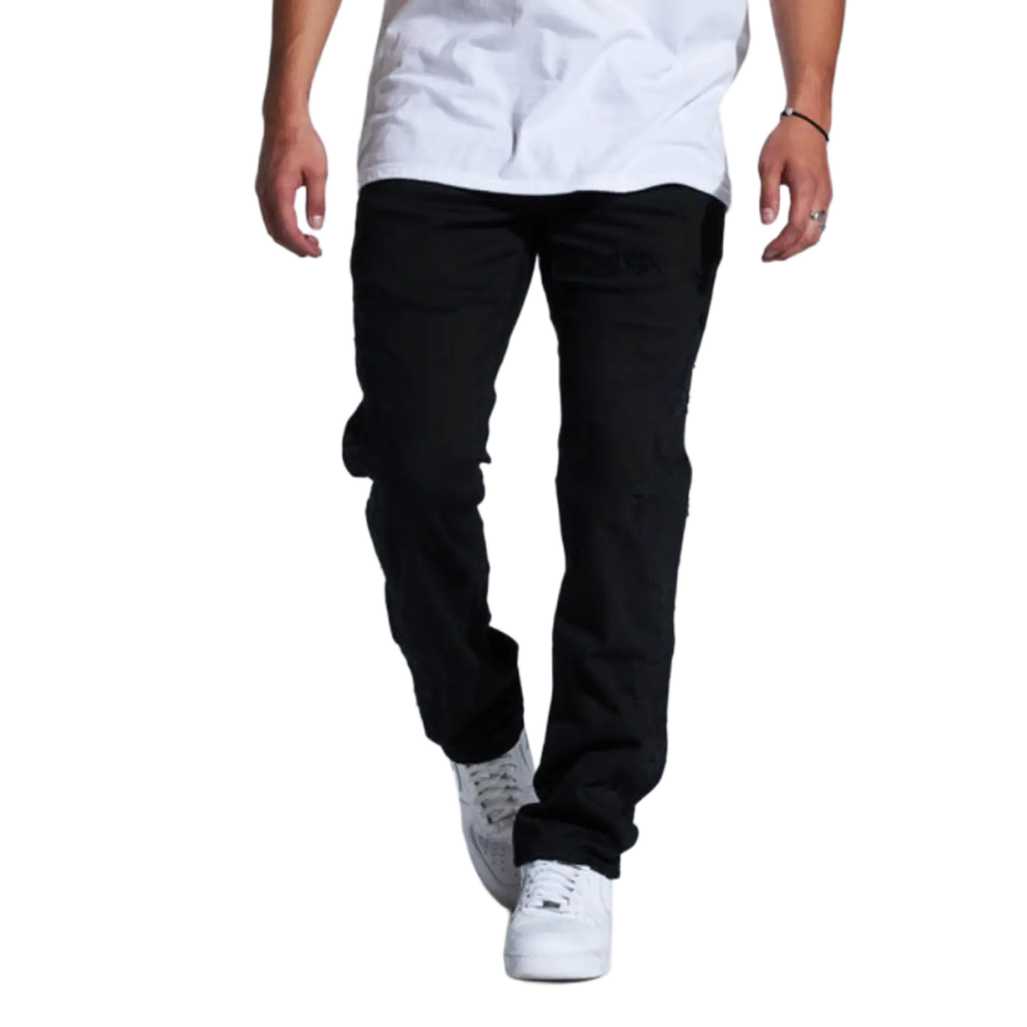 Embellish Spencer Straight Denim Black