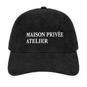 Privée Snapback Black Suede