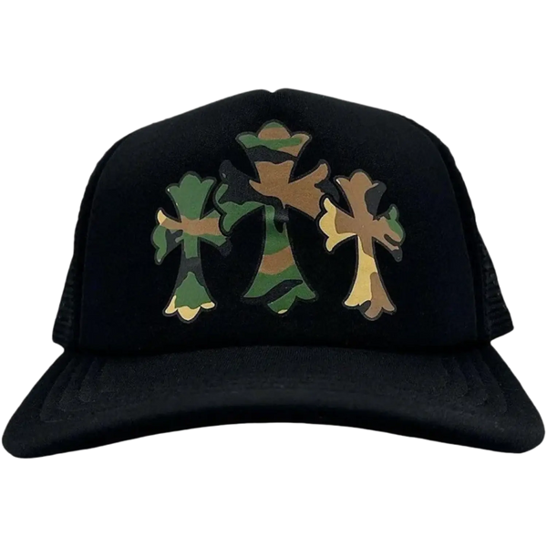 Chrome Hearts Triple Cross Trucker Black/Camo