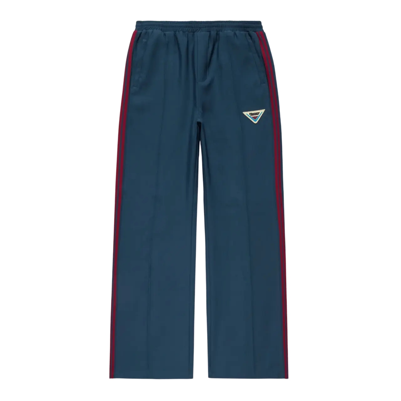 Homme Femme Relaxed Track Pants Blue/Burgundy