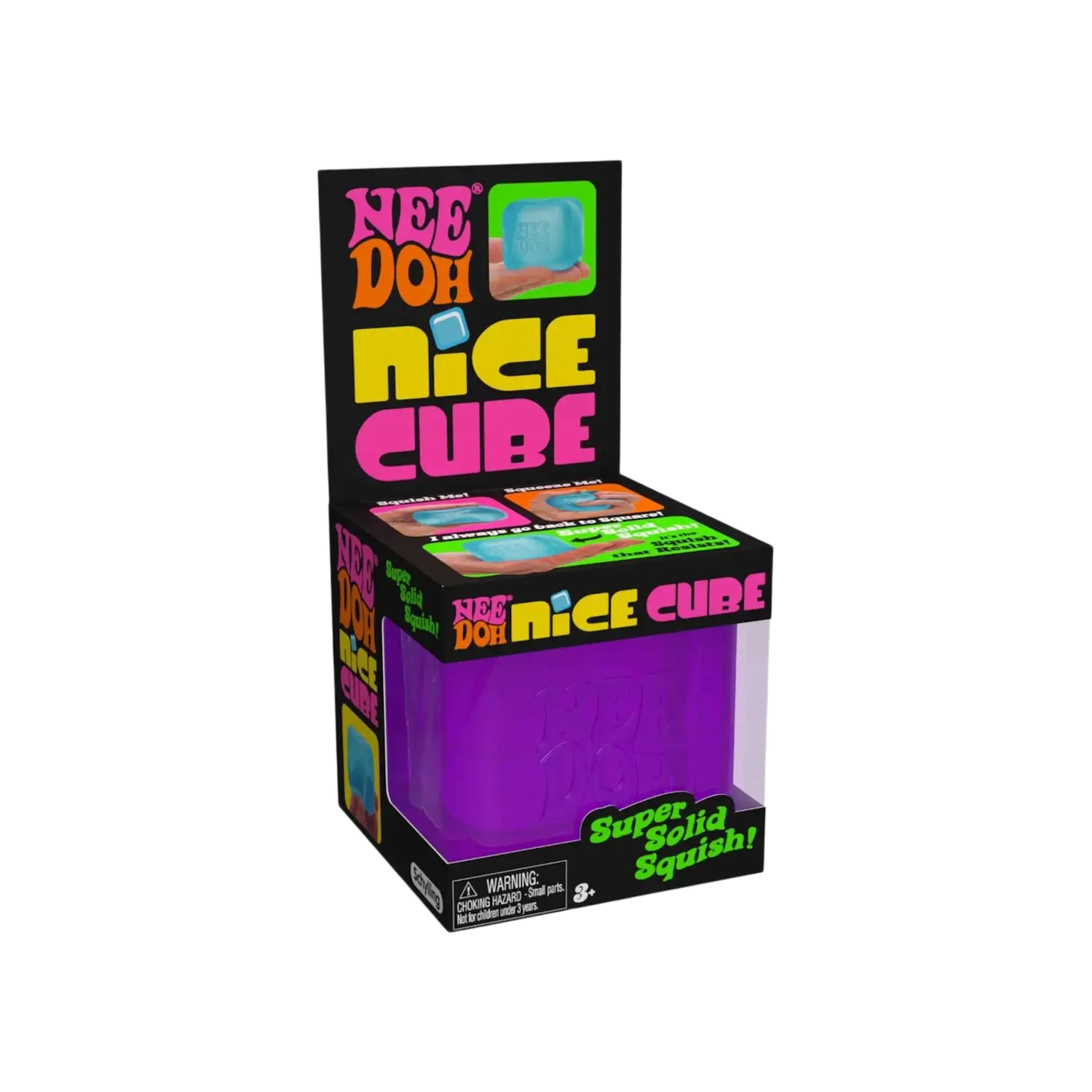 NeeDoh Nice Cube Squishy Fidget Toy Purple