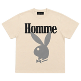 Homme Femme Playboy Tee Cream/Black/Grey