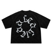 Alcalica Saints & Sinners Drop Crop Tee Black