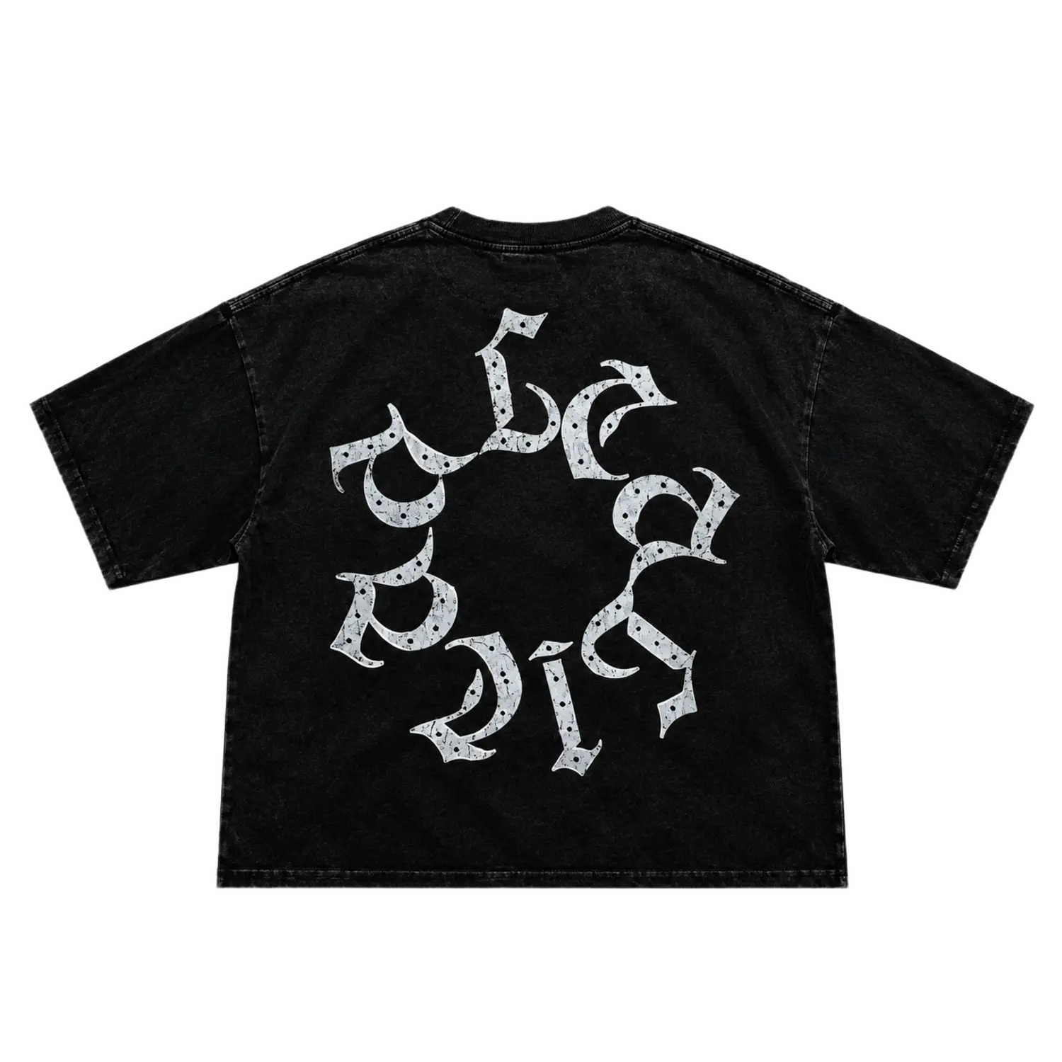 Alcalica Saints & Sinners Drop Crop Tee Black