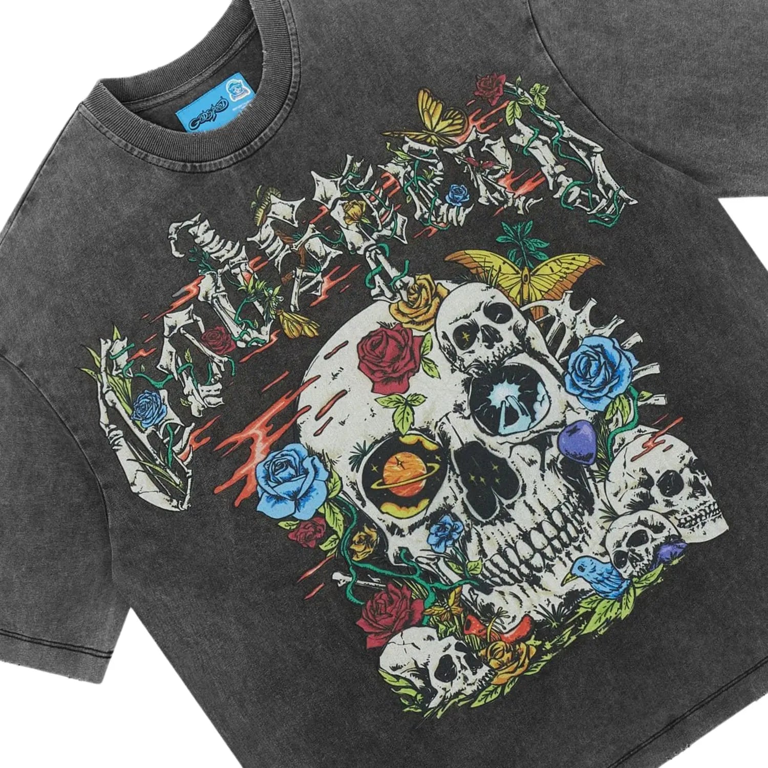 Godspeed Cosmic Remains Tee Grey Wash