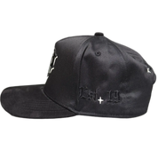 Keep It P Snapback GLOW Black/White/Black Suede