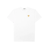 Comme des Garcons Play Gold Heart T-shirt White
