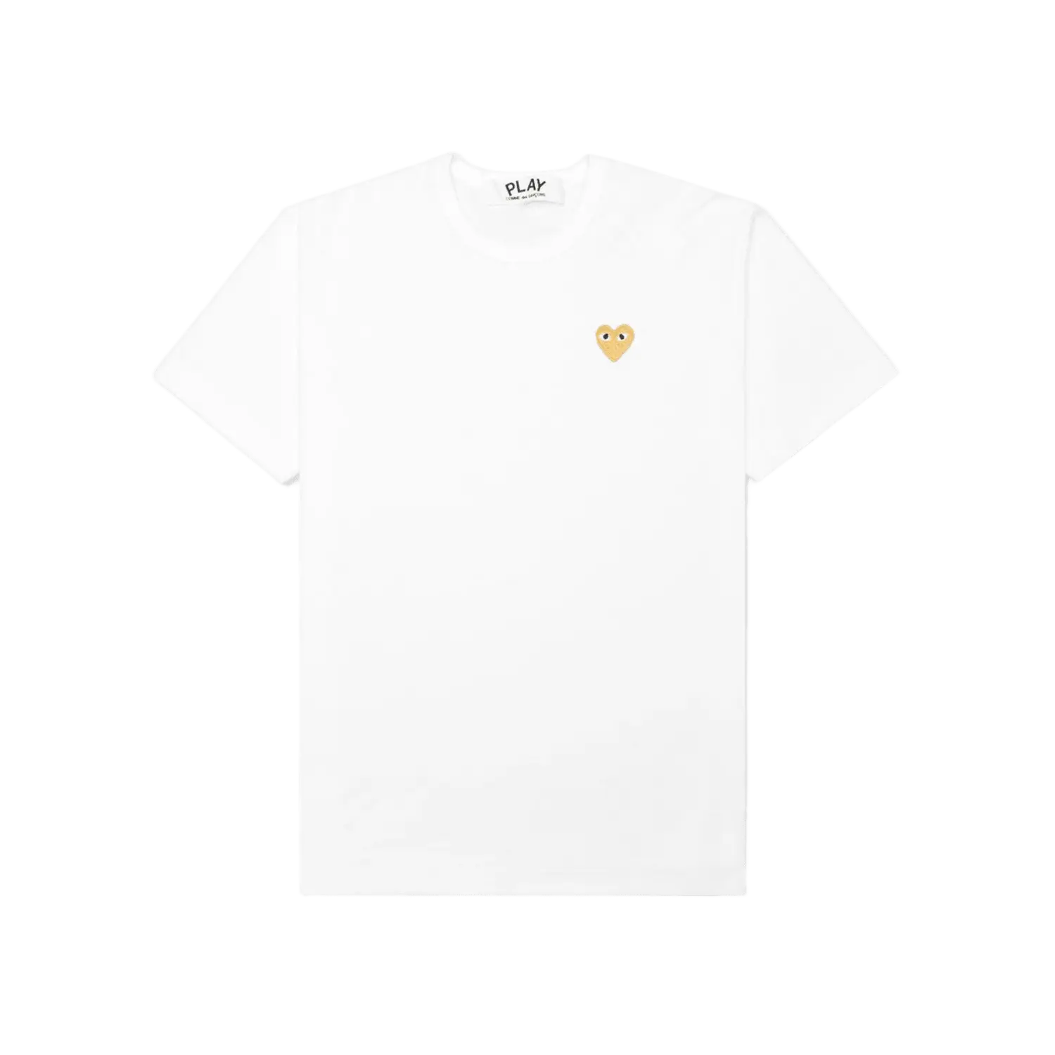 Comme des Garcons Play Gold Heart T-shirt White
