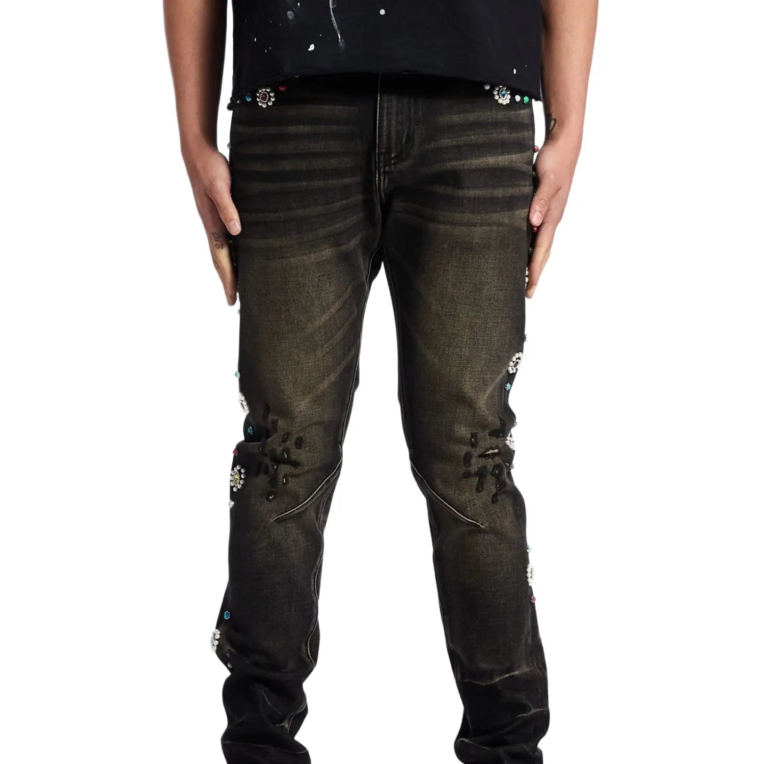 Crysp Denim Skinny Floral FW26