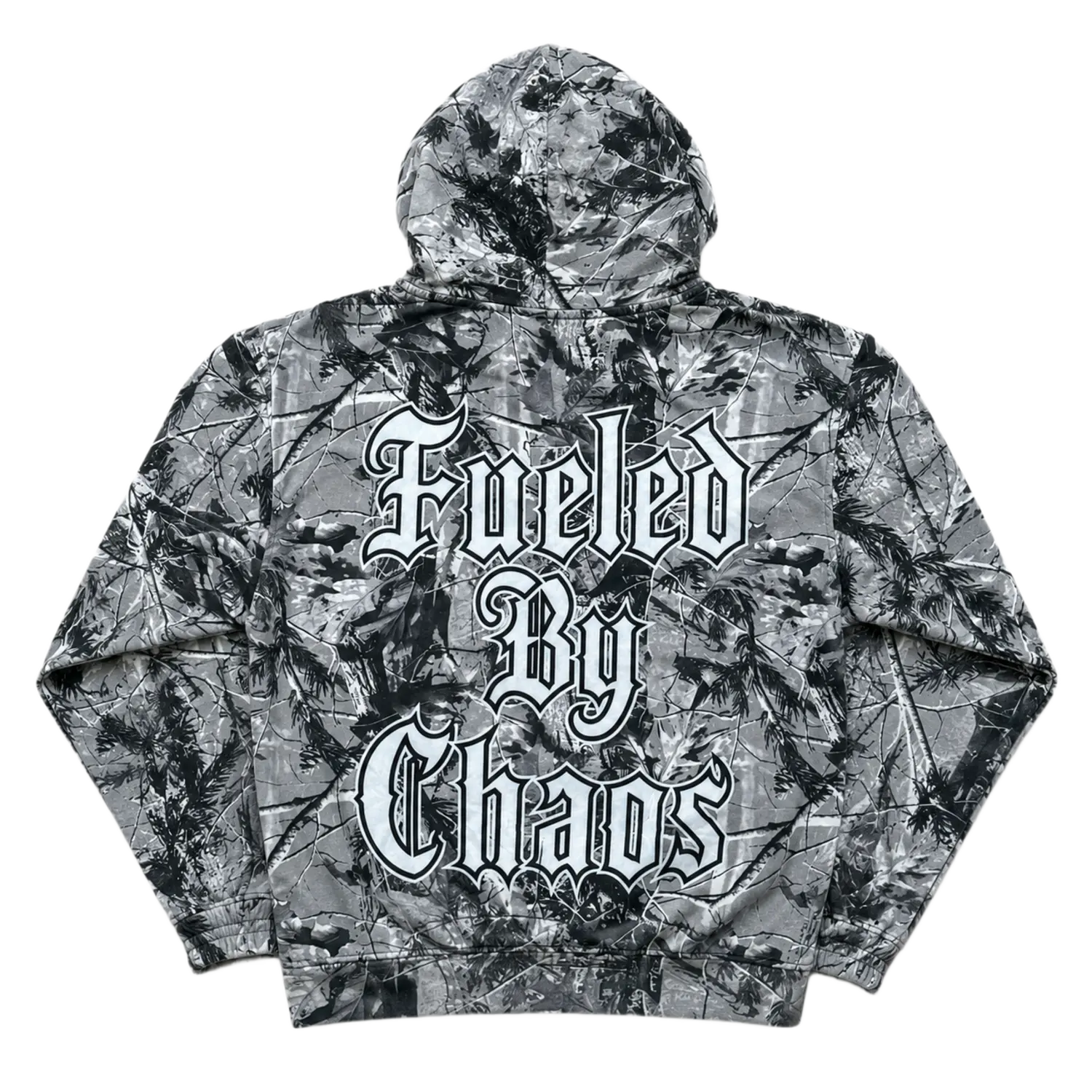 Gasoline Chaos Hoodie Grey Tree Camo