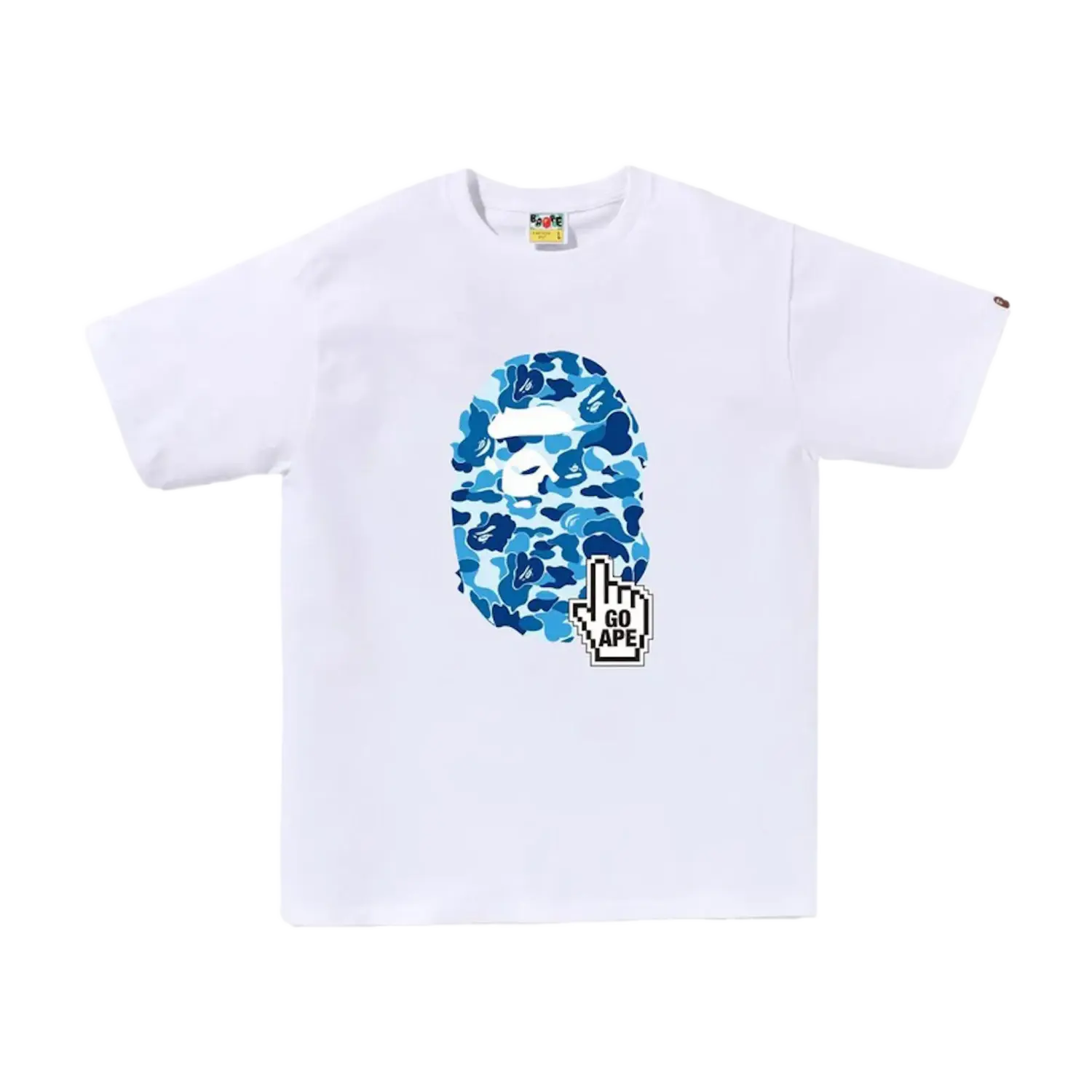 BAPE ABC Camo BAPE Online Tee White/Blue