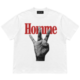 Homme Femme Twisted Fingers Tee White/Red