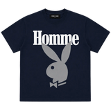 Homme Femme Playboy Tee Navy/White/Grey