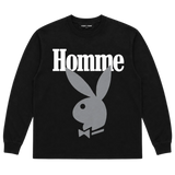 Homme Femme Playboy Long Sleeve Tee Black/White/Grey