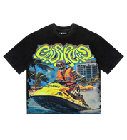 Godspeed Miami Wave Runner Tee Black