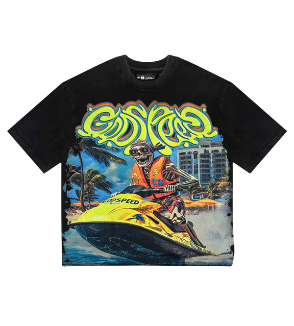 Godspeed Miami Wave Runner Tee Black