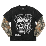 Skeleton Longsleeve Vintage/Camo