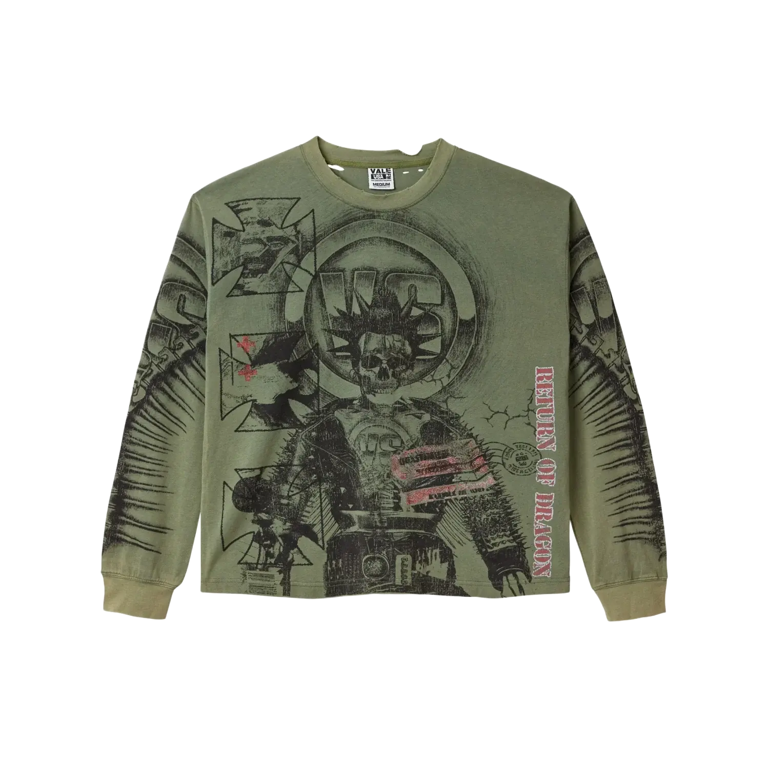 Vale Forever Green Reggie Long Sleeve Tee