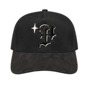 Keep It P Snapback GLOW Black/White/Black Suede