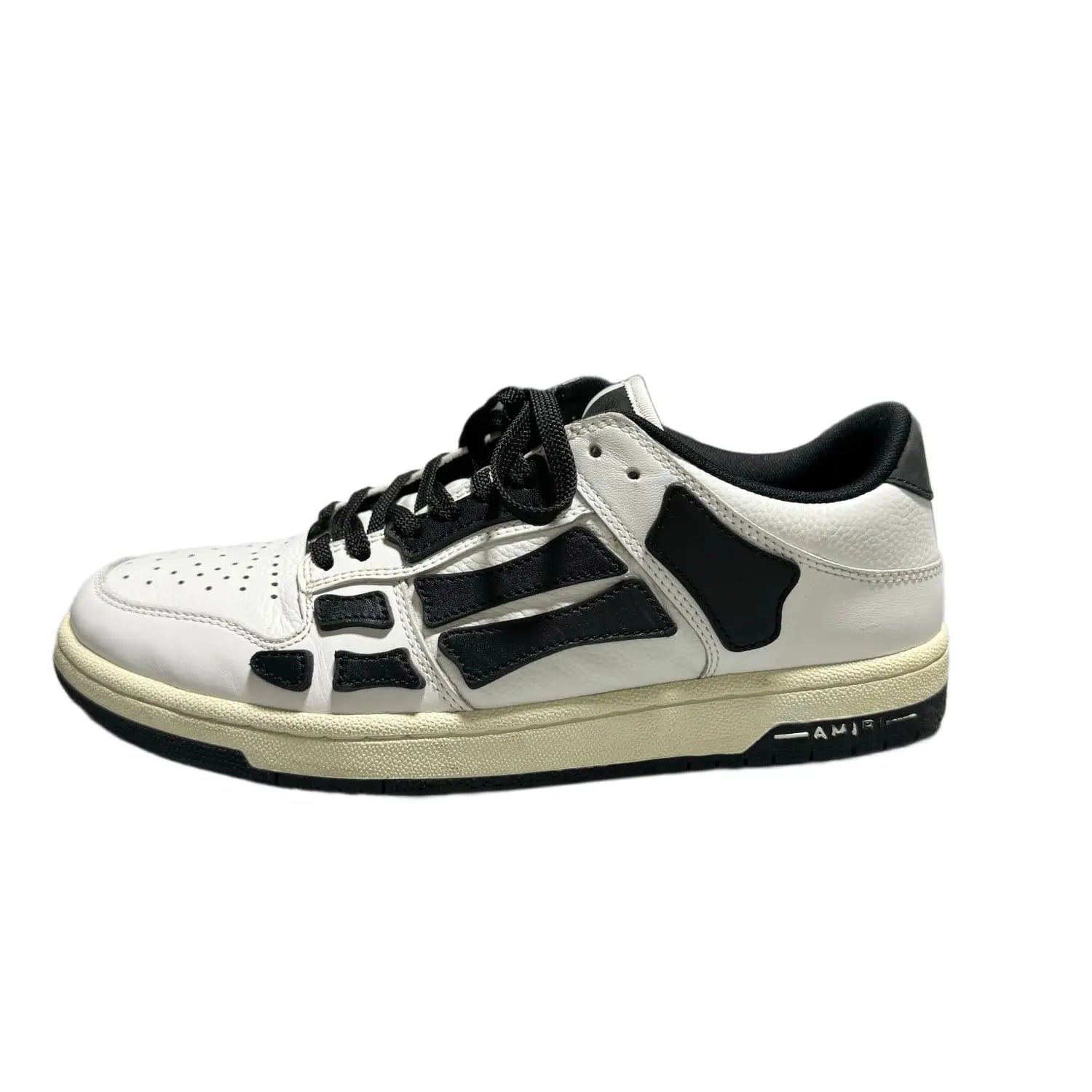 AMIRI Skel Top Low White Black White