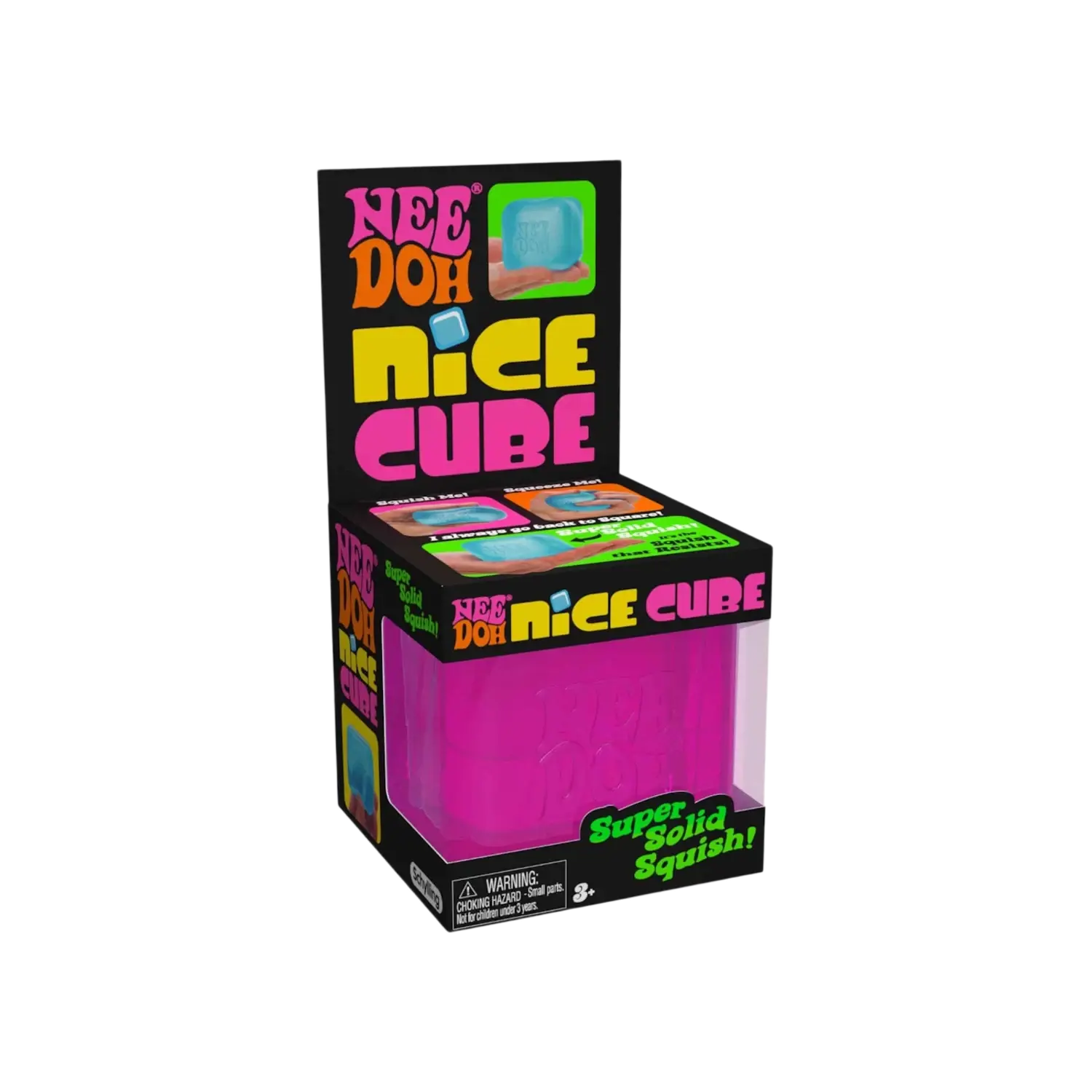 NeeDoh Nice Cube Squishy Fidget Toy Pink