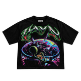 VAYN Out Of Orbit Drop Crop Tee Black