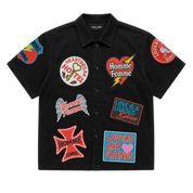 Homme Femme Heartbreak Button Down Black