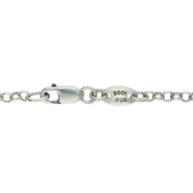 Chrome Hearts Silver Roll Chain Dagger Necklace