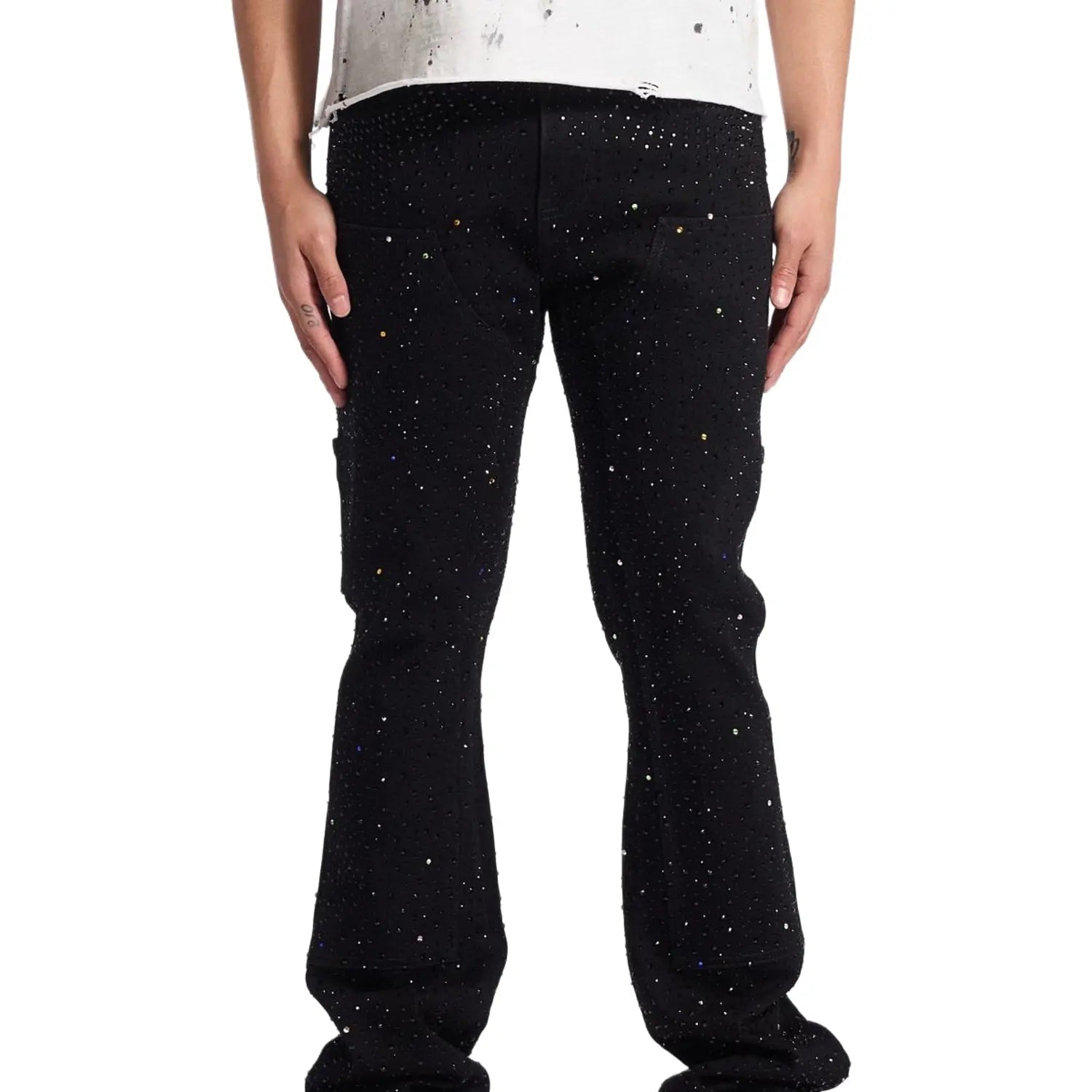 Crysp Denim Iced Flare Black FW26