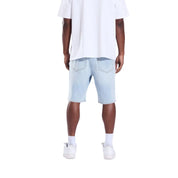 Crysp Denim Diamond Short Blue
