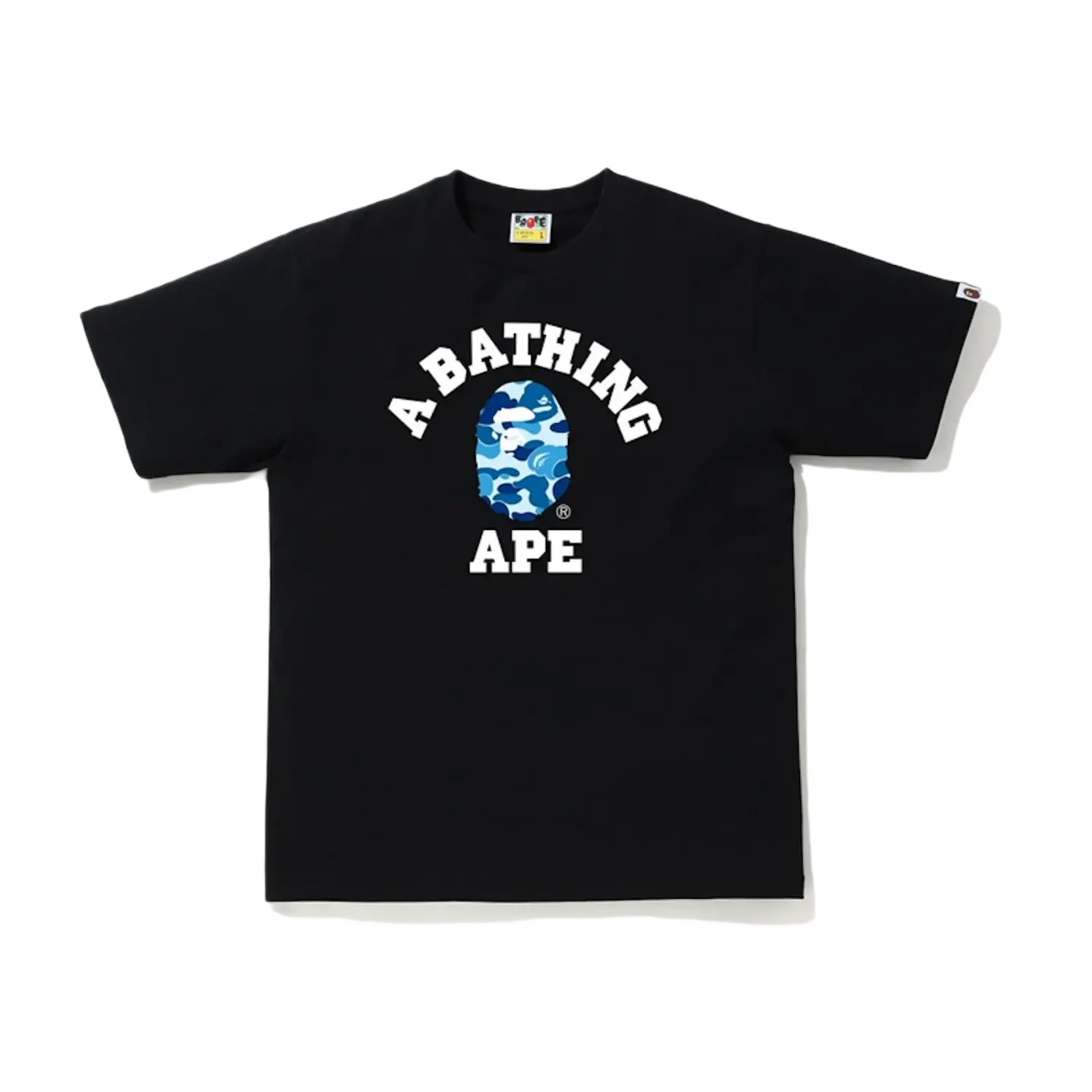 BAPE ABC Camo College Tee Black/Blue