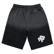 Patch Baggy Oversized Sweatshort Black
