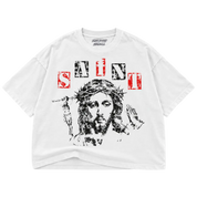 Lost Saint Crown of Thorns Drop Crop Tee White
