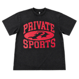 Private Sports GEL Crest Tee Vintage Black