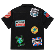 Homme Femme Heartbreak Button Down Black