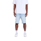 Crysp Denim Diamond Short Blue