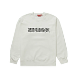 Supreme Shattered Logo Crewneck White