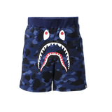 BAPE Color Camo Shark Sweat Shorts (SS21) Navy