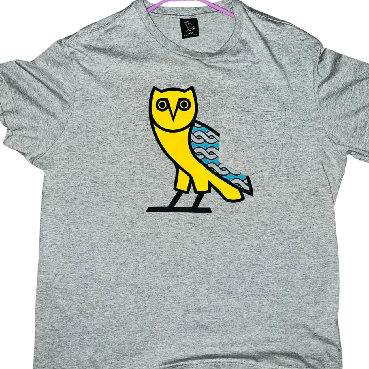 OVO Cuban Link Tee Grey