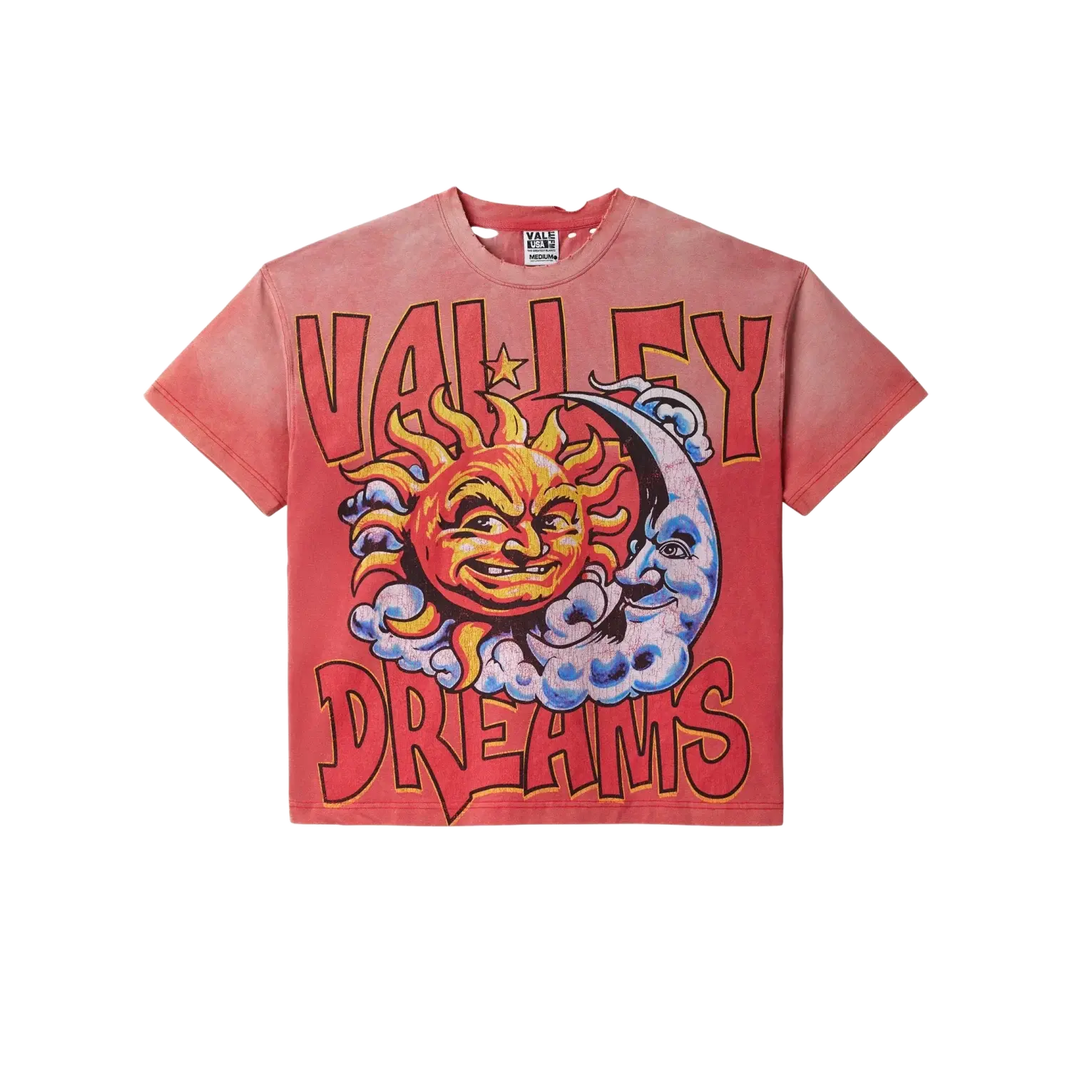 Vale Forever Thrashed Red Sun Tee