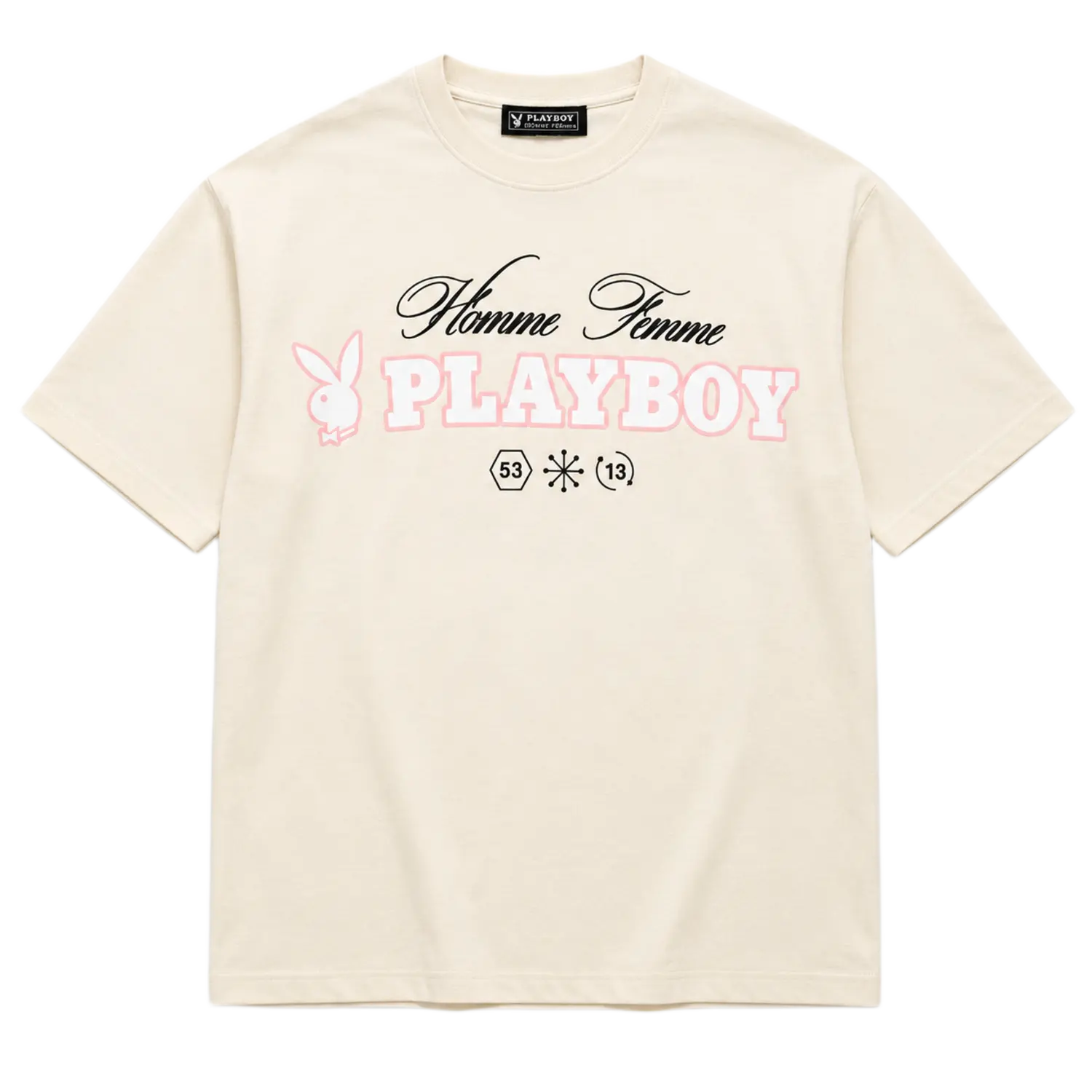 Homme Femme Playboy Icon Tee Cream